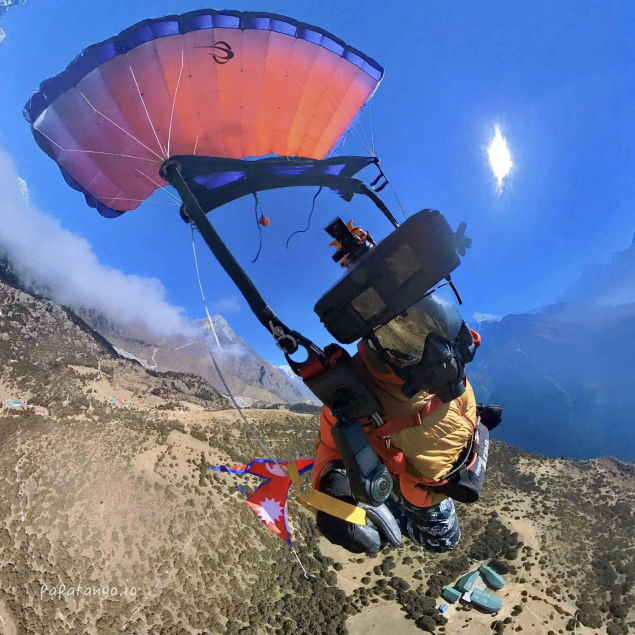 Tommy Papatango Everest Test Jump